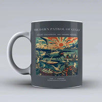 Thumbnail for VINTAGE G4411 - The Dawn Patrol Of Gulls - Ceramic Mug design on gray