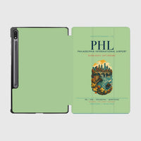 Thumbnail for Philadelphia International Airport (PHL) design on light green samsung tablet tablet case