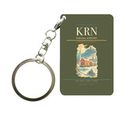 Thumbnail for Kiruna Airport (KRN) design on green army key chain