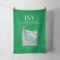 Thumbnail for Inverness Airport (INV) design on green towel