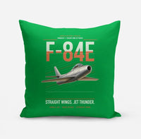 Thumbnail for F-84E Thunderjet design on green pillow