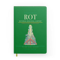 Thumbnail for Rotorua Regional Airport (ROT) design on green notebook