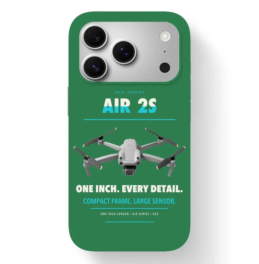 DJI Air 2S Case design on green iphone case