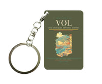 Thumbnail for Nea Anchialos National Airport (VOL) design on green army key chain