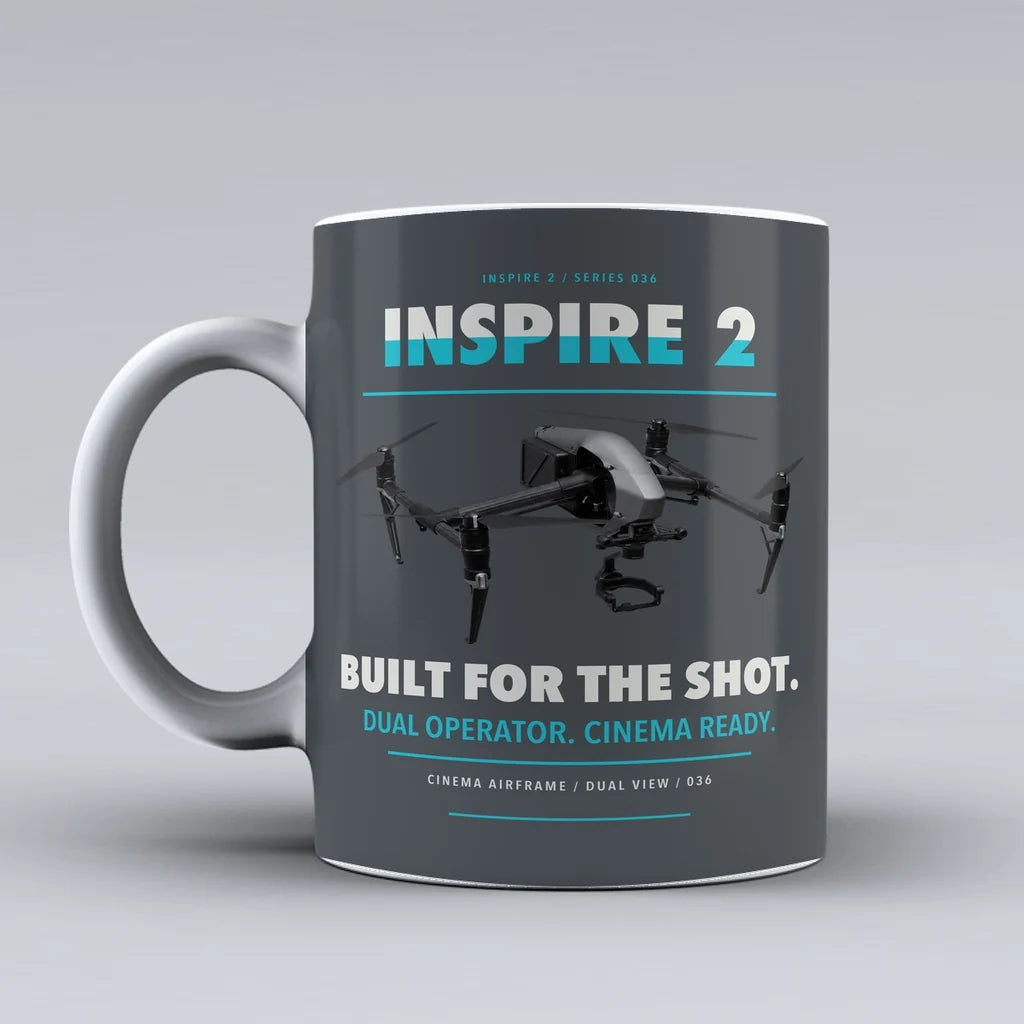 Inspire 2 Mug design on gray dji