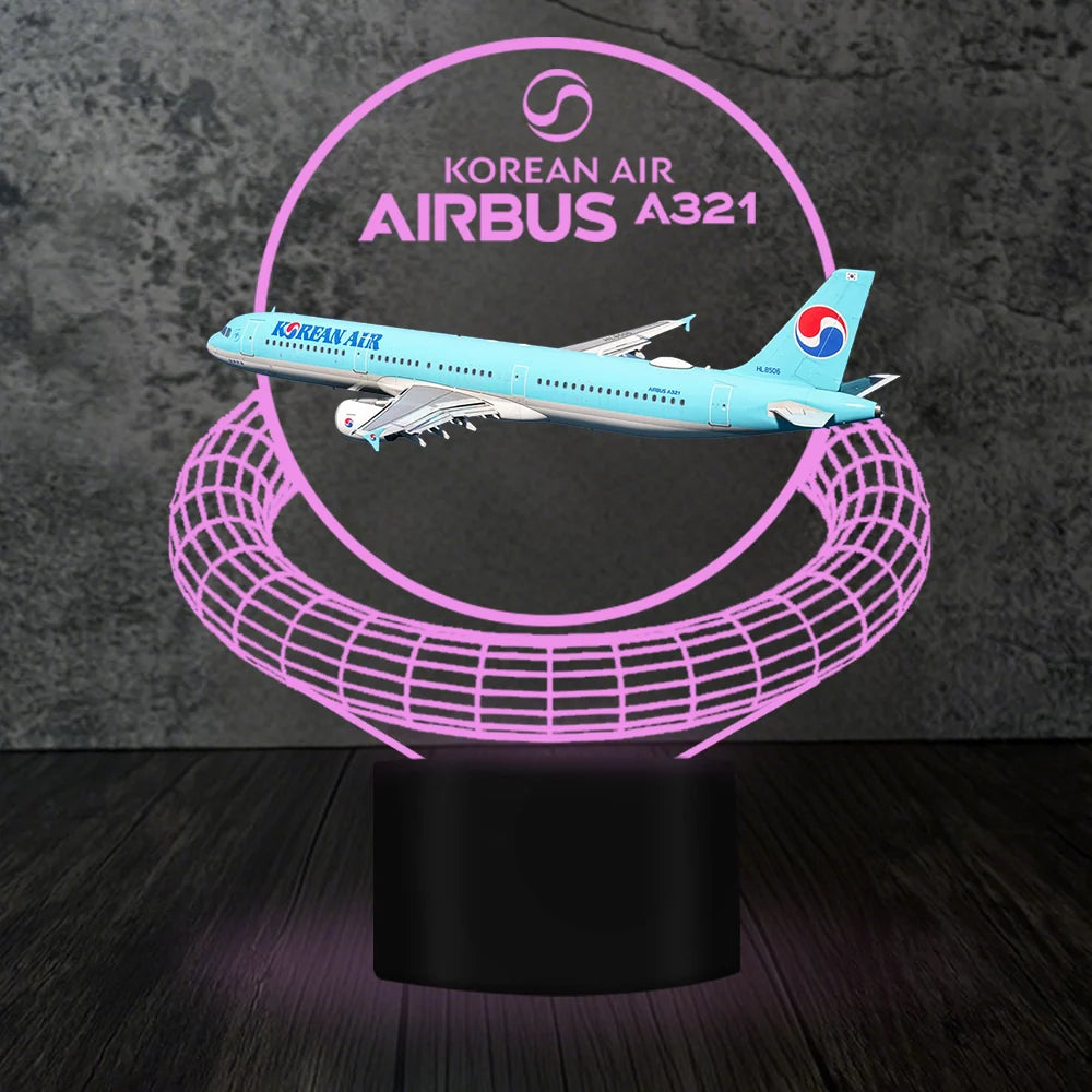 Customisable Airbus A321 3D Lamp - view 8
