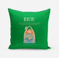 Thumbnail for Wiley Post–Will Rogers Memorial Airport (BRW) design on green pillow