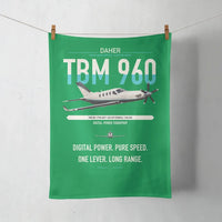 Thumbnail for Daher TBM 960 design on green towel