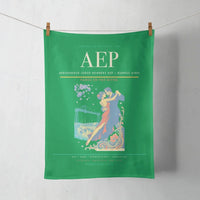 Thumbnail for Aeroparque Jorge Newbery (AEP) design on green towel