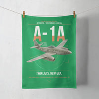 Thumbnail for Messerschmitt Me 262A-1a design on green towel