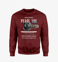 Thumbnail for PEARL 10X design on wine red sweatshirt