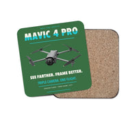Thumbnail for DJI Mavic 4 Pro design on green 1 piece coaster