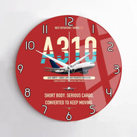 Thumbnail for Airbus A310-200P2F design on red no frame wall clock