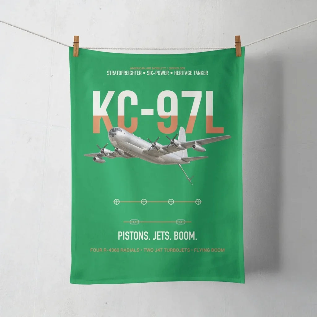 KC-97L STRATOFREIGHTER design on green towel