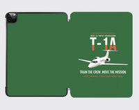 Thumbnail for T-1A Jayhawk Advanced Jet Trainer design on green ipad tablet case