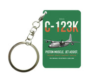Thumbnail for C-123K Provider design on green designed key chain, double-side print