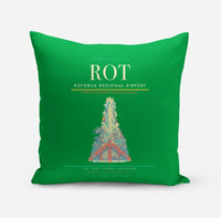 Thumbnail for Rotorua Regional Airport (ROT) design on green pillow