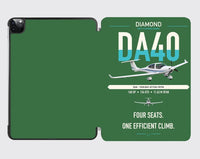 Thumbnail for Diamond DA40 design on green ipad tablet case