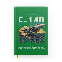 Thumbnail for F-14D Tomcat design on green notebook