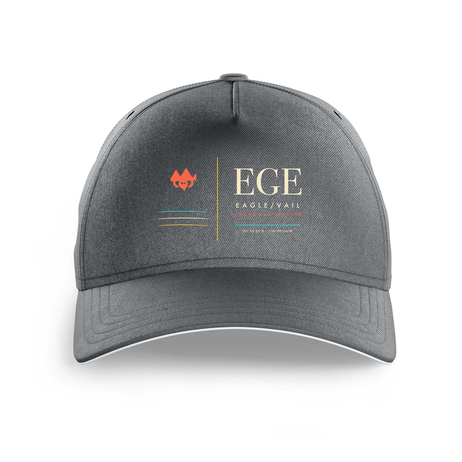 Eagle County Regional Airport EGE — Vail (EGE) design on gray printed hat