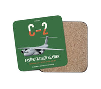 Thumbnail for Kawasaki C-2 design on green 1 piece coaster