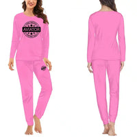 Thumbnail for %100 Original Aviator women pajamas - Pink