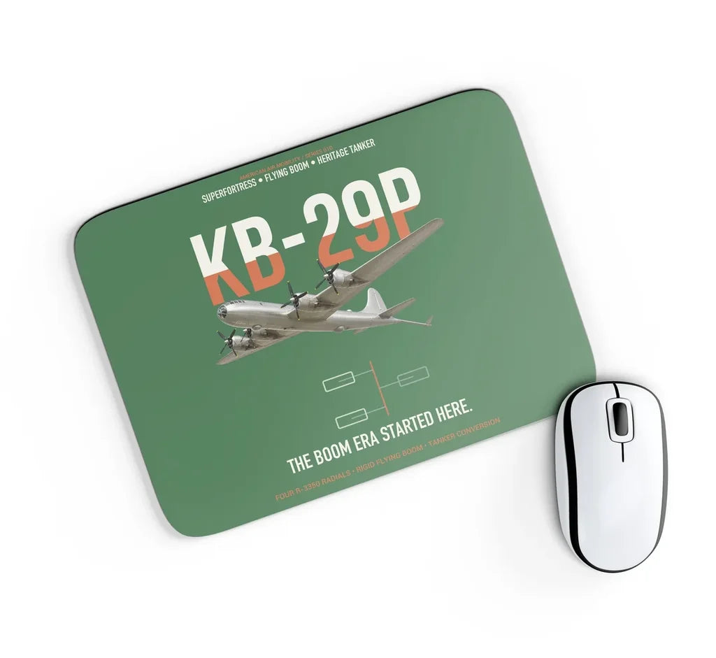 KB-29P SUPERFORTRESS design on green rectangle mouse pad