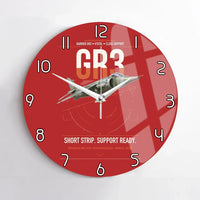 Thumbnail for Hawker Siddeley Harrier GR3 design on red no frame wall clock