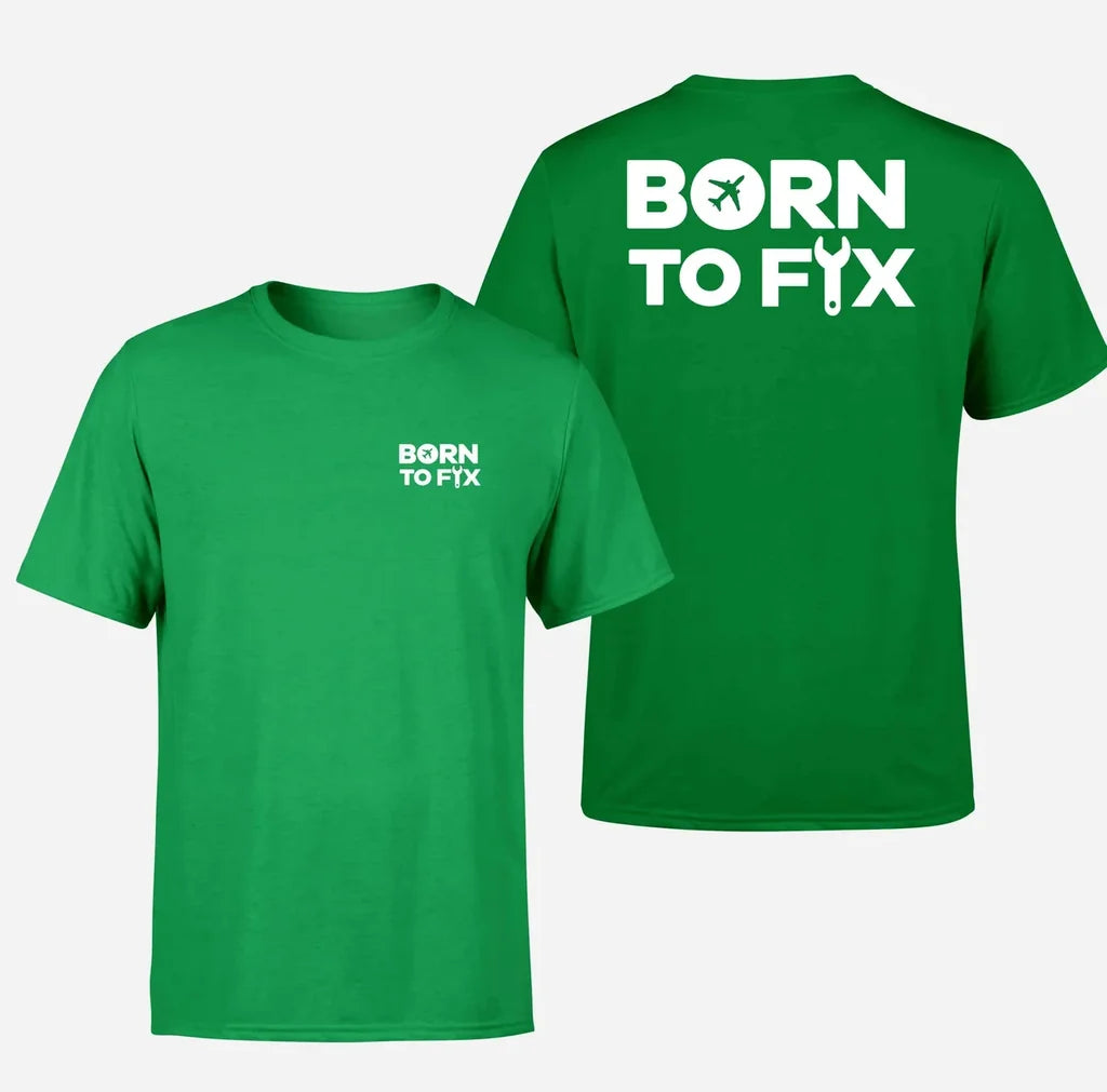 Customisable Born To Fix Airplanes T-Shirt - view 8