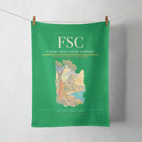 Thumbnail for Figari Sud-Corse Airport (FSC) design on green towel