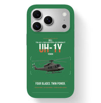Thumbnail for Bell UH-1Y Venom design on green magsafe iphone case, for iPhone 17 Pro