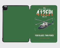 Thumbnail for Bell 412EPI design on green ipad tablet case