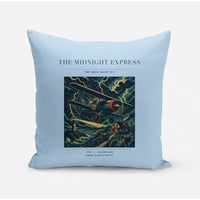Thumbnail for VINTAGE G4033 - The Midnight Express - Designed Pillows design on lightblue