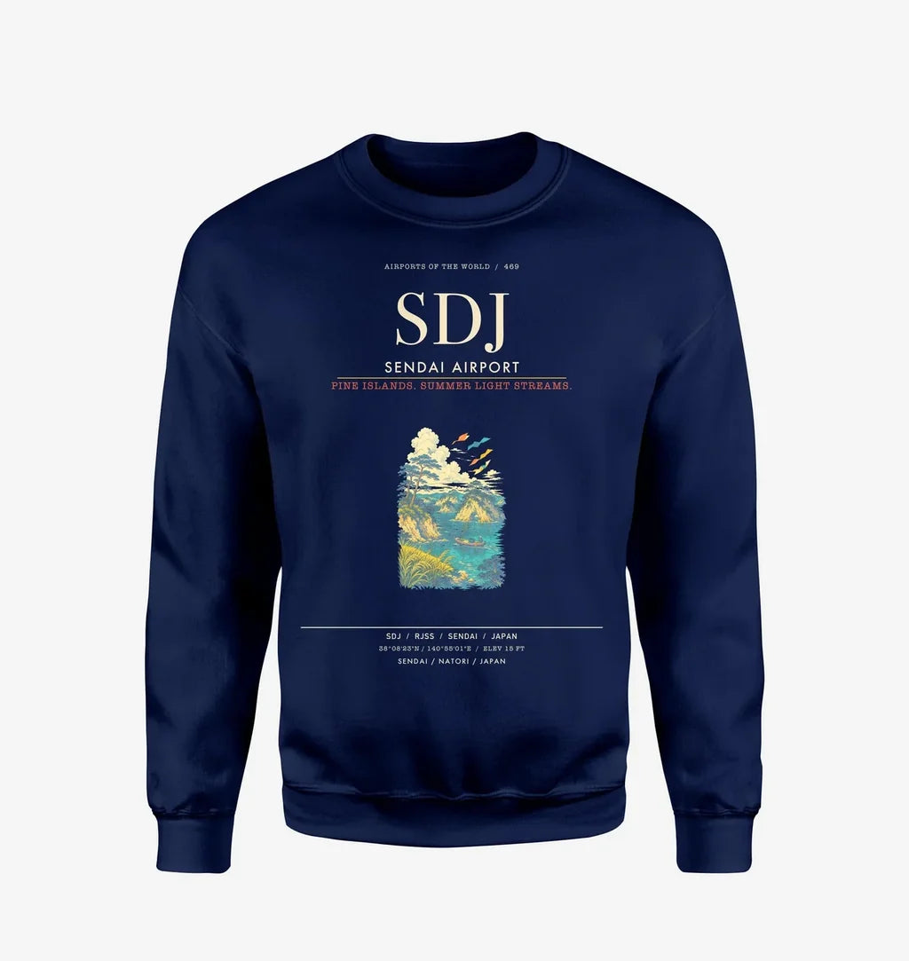 Sendai Airport SDJ Sweatshirt - Navy Blue