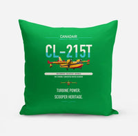 Thumbnail for Canadair CL-215T design on green pillow