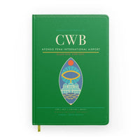 Thumbnail for Afonso Pena International Airport (CWB) design on green notebook