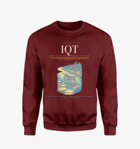 Thumbnail for Coronel FAP Francisco Secada Vignetta International Airport (IQT) design on wine red sweatshirt