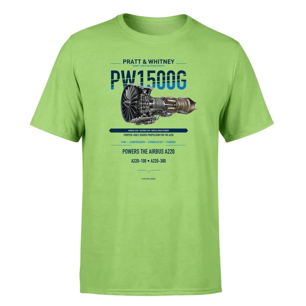 PW1500G design on light green single side