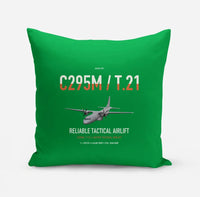 Thumbnail for Airbus C295M T.21 design on green pillow