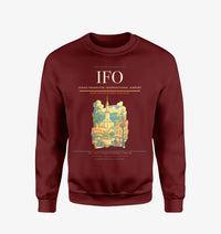 Thumbnail for Ivano-Frankivsk International Airport (IFO) design on wine red sweatshirt