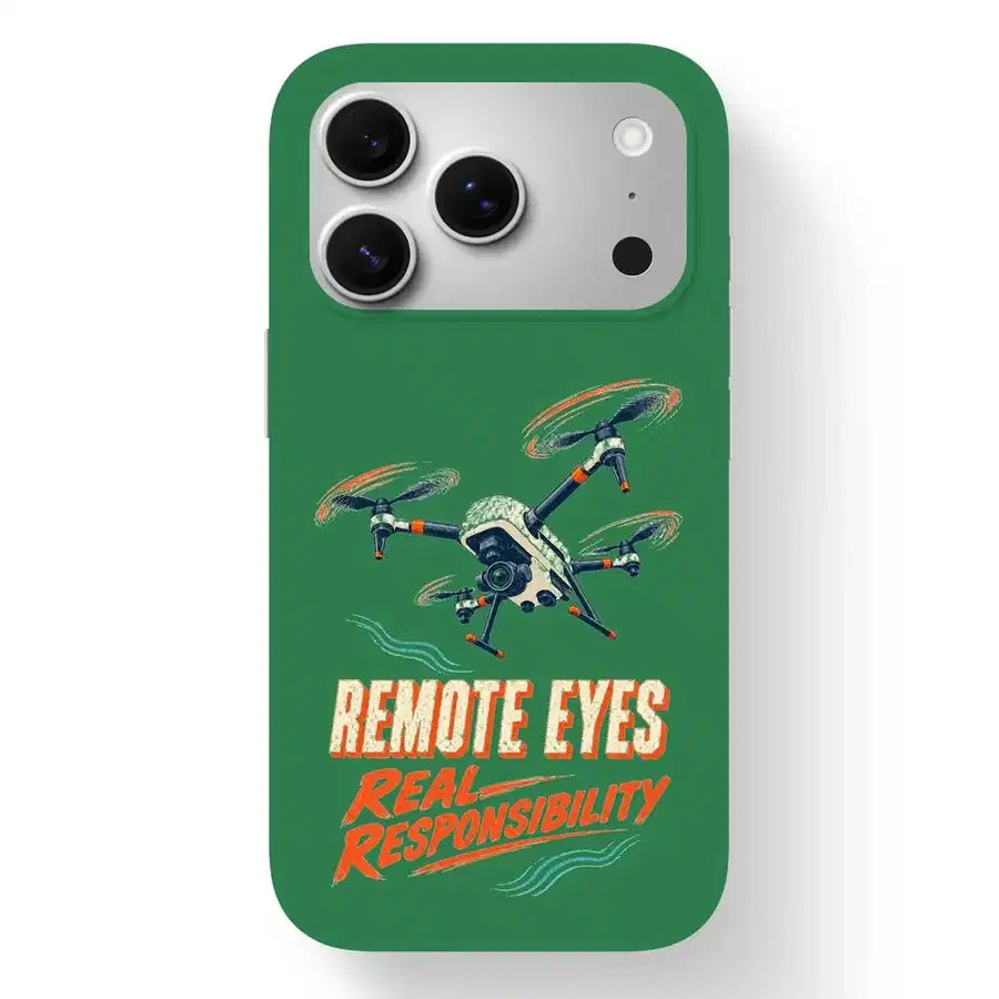 SIGNAL 584 - Remote Eyes Real Responsibility - MagSafe iPhone 17 Pro design on green magsafe iphone 17 pro