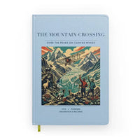 Thumbnail for VINTAGE G4006 - The Mountain Crossing - Designed Notebooks design on lightblue