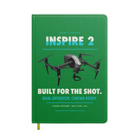 Thumbnail for DJI Inspire 2 design on green notebook