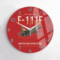 Thumbnail for F-111F Aardvark design on red no frame wall clock