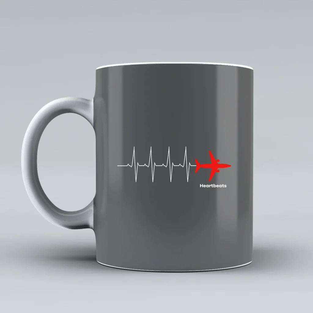 Customisable Aviation Heartbeats Mug - view 8