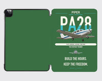 Thumbnail for Piper PA-28 Cherokee design on green ipad tablet case