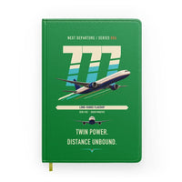 Thumbnail for Boeing 777-300ER design on green notebook