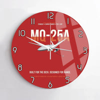 Thumbnail for MQ-25A STINGRAY design on red no frame wall clock