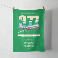 Thumbnail for Boeing 377 Stratocruiser design on green towel
