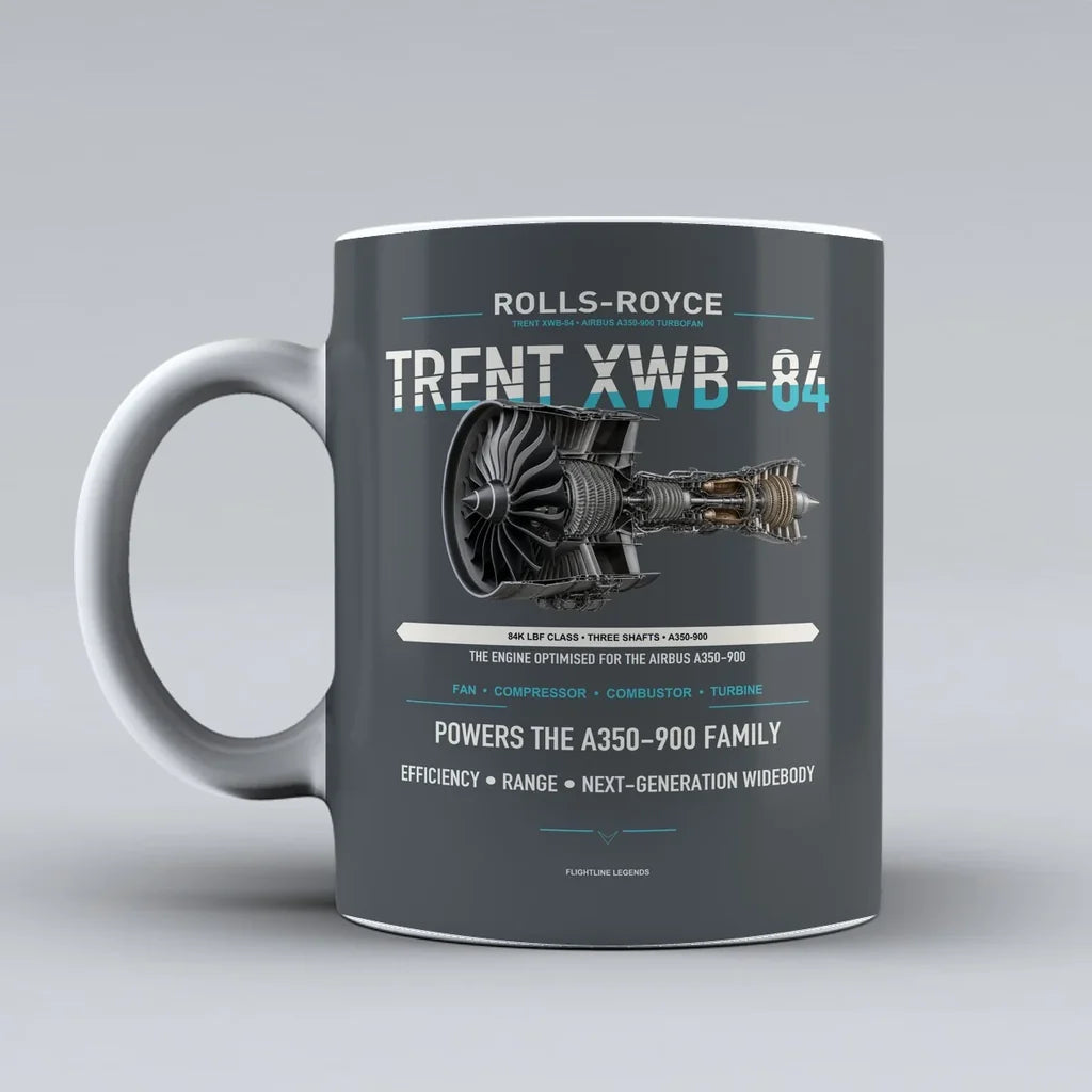 XWB-84 Mug design on gray trent